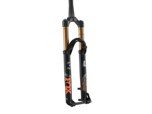 Cargar imagen en el visor de la galería, Fox 2023 22, 34, K, FLOAT, 29in, F-S, 140, FIT4, 3Pos-Adj, Shiny Blk, Orange/Gloss Blk Logo, Kabolt 110, BLK, 1.5 T, 44mm Rake, AM