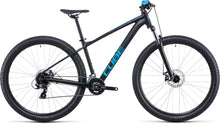 Cargar imagen en el visor de la galería, Bicicleta Cube AIM Black N&#39; Blue talla 14&quot; 27.5&quot; xs 2022