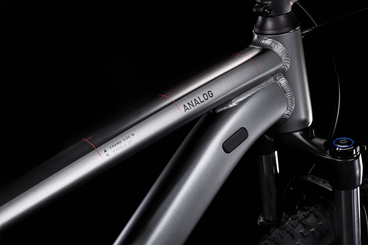 Bicicleta Cube Analog Flashgrey N' Red talla 20