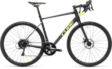 Cargar imagen en el visor de la galería, Bicicleta Cube Attain pro Black N&#39; Flashyellow talla 53 2021
