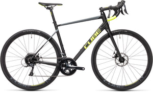 Bicicleta Cube Attain pro Black N' Flashyellow talla 53 2021