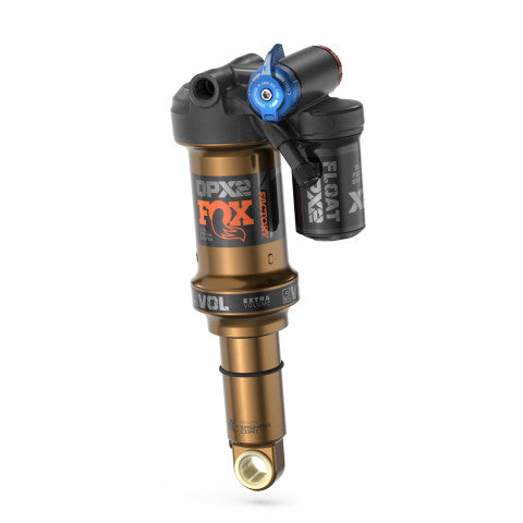 Fox Float DPX2, F-S, K, 3pos-Adj, Trunnion, Evol LV, FOX, AM, 185, 52.5, 0.4 Spacer, CM, DRM